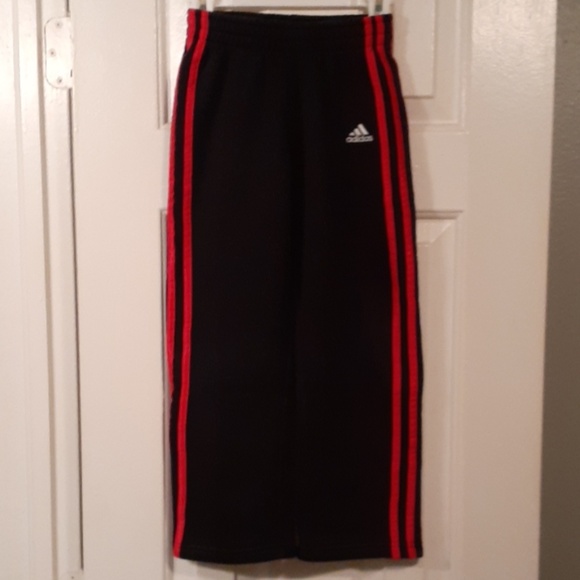 Adidas red and black sweat pants - Picture 1 of 4